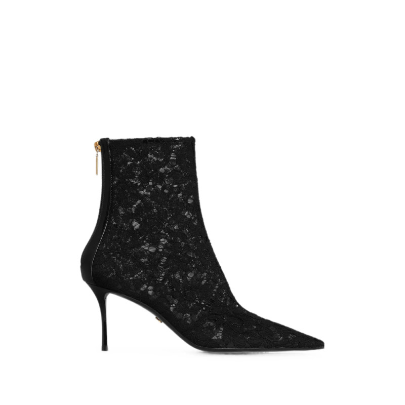 Dolce & Gabbana Ankle Boots In Lace