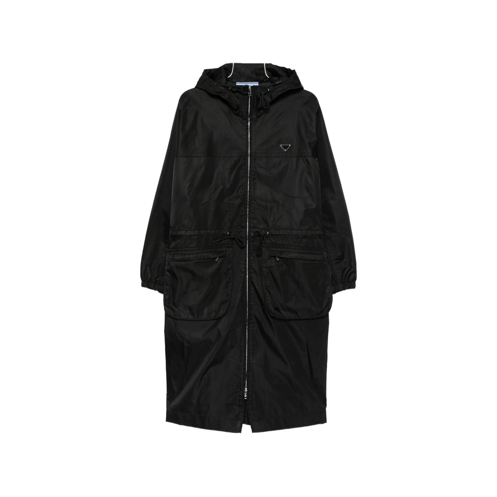 Prada Re-Nylon Drawstring Coat