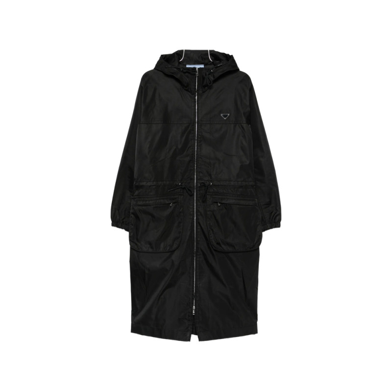 Prada Re-Nylon Drawstring Coat
