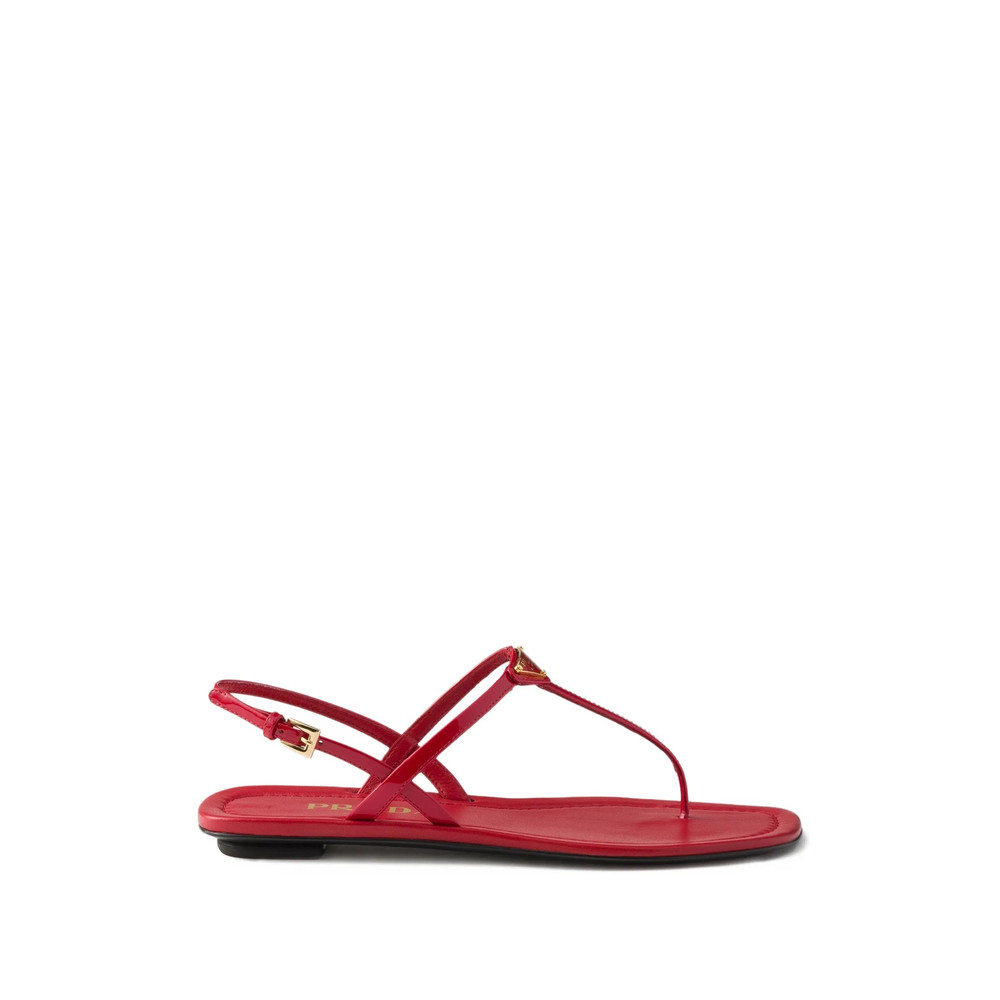 Prada Patent Leather Thong Sandals