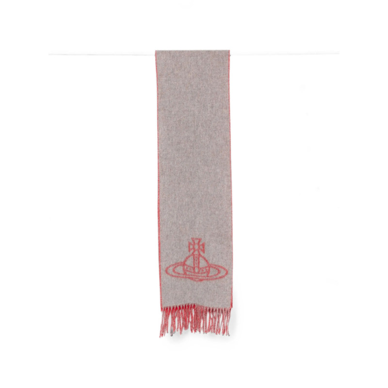 Vivienne Westwood Orb-intarsia Fringed Scarf