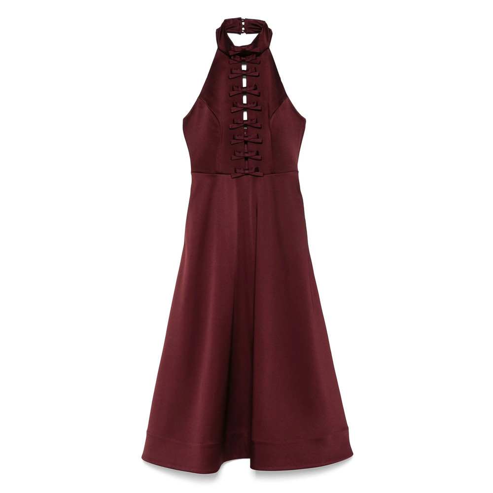 Rebecca Vallance Merlot Midi Dress