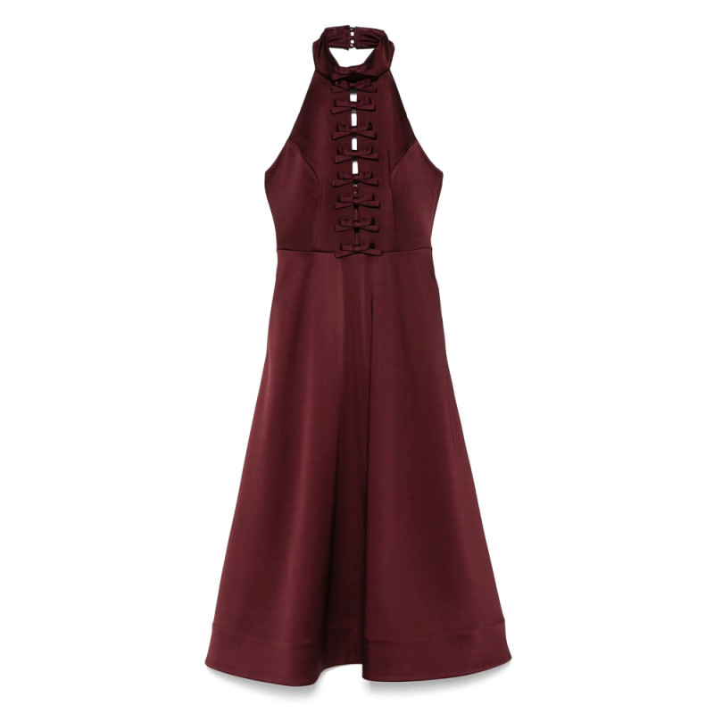 Rebecca Vallance Merlot Midi Dress
