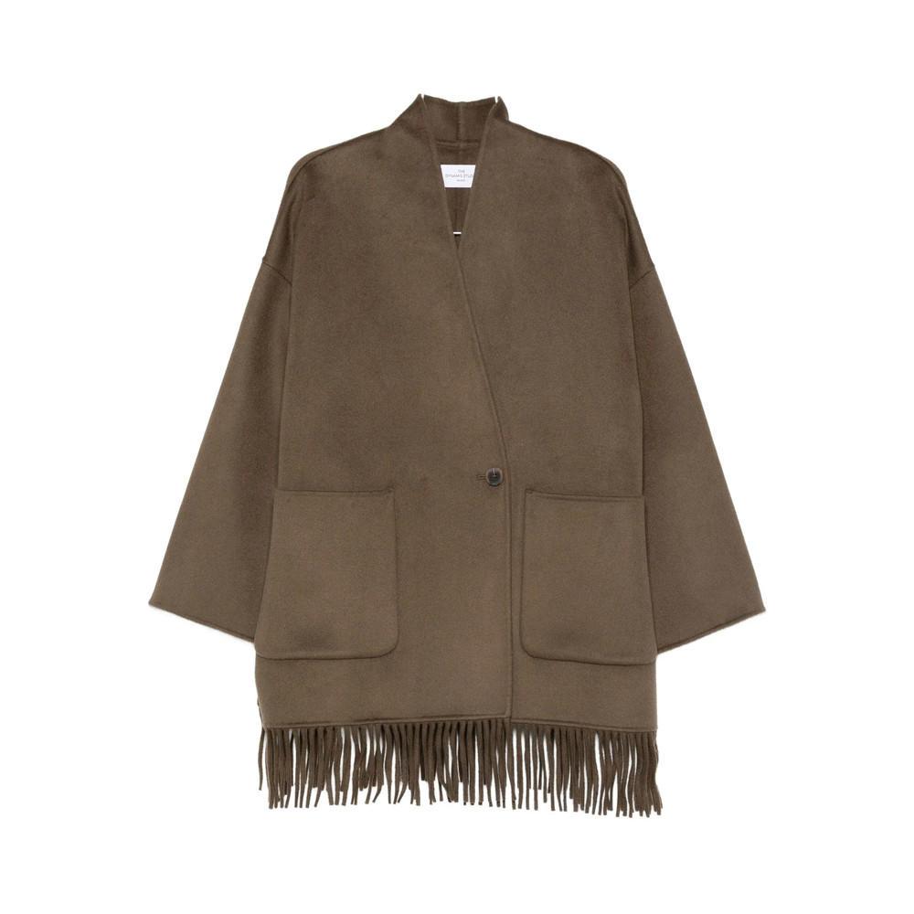 The Dynamis Studio Fringed Patch-pocket Coat