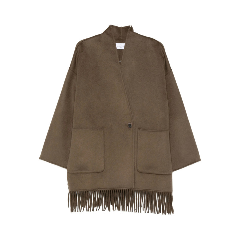 The Dynamis Studio Fringed Patch-pocket Coat