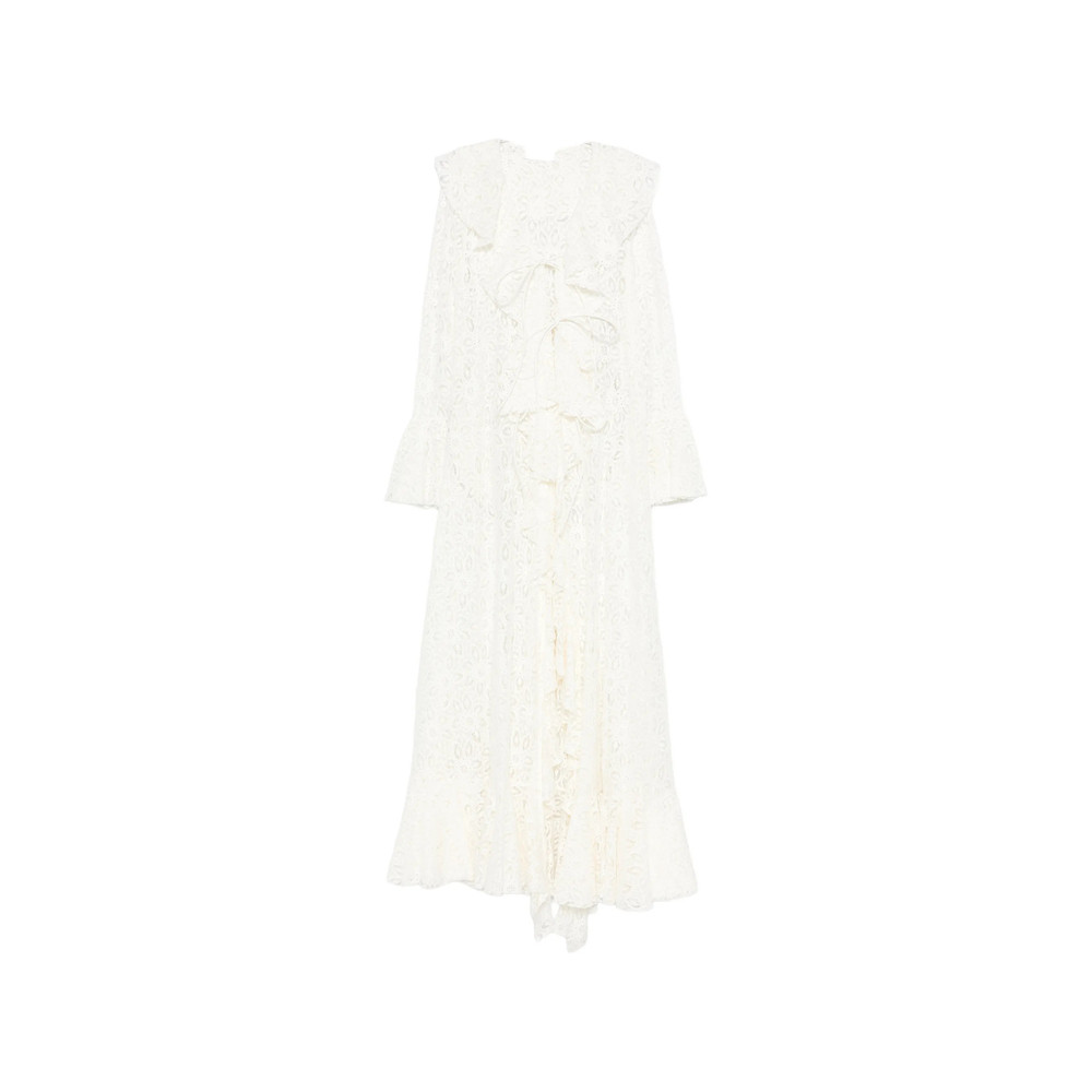 Les Filles D'eva Flower-lace Asymmetric Dress