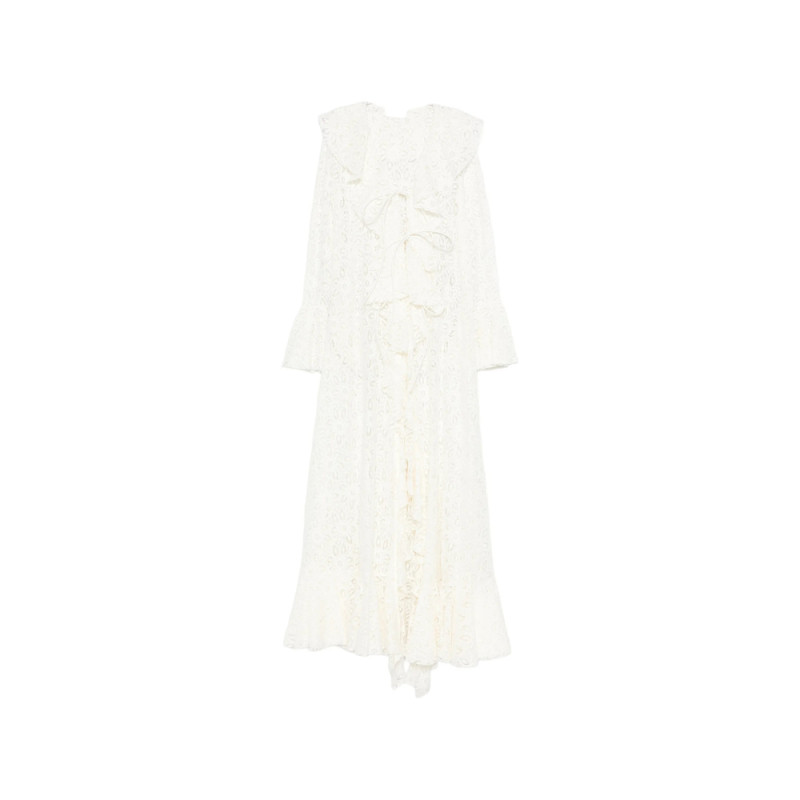 Les Filles D'eva Flower-lace Asymmetric Dress