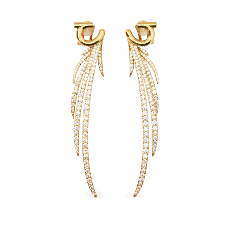 Ferragamo Earrings With Crystals