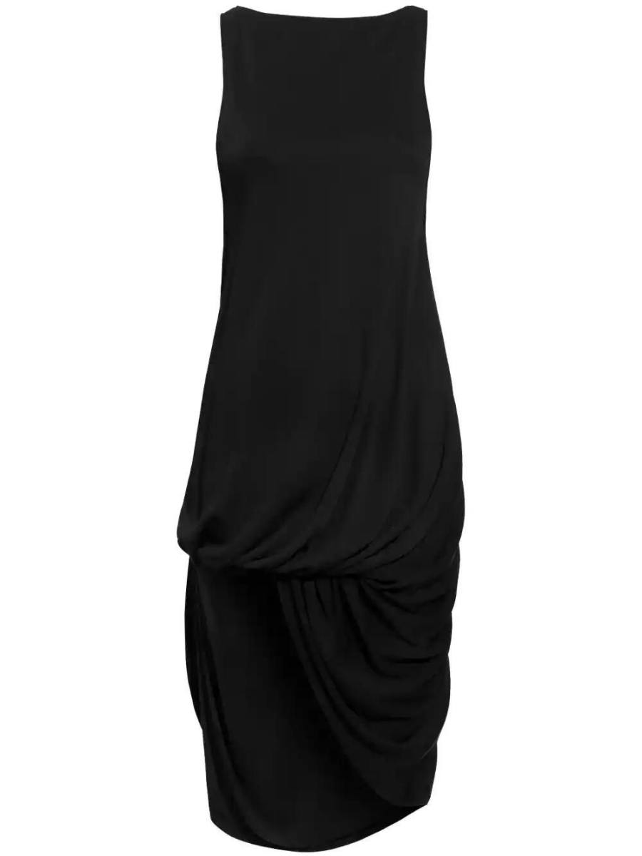 asymmetric midi dress