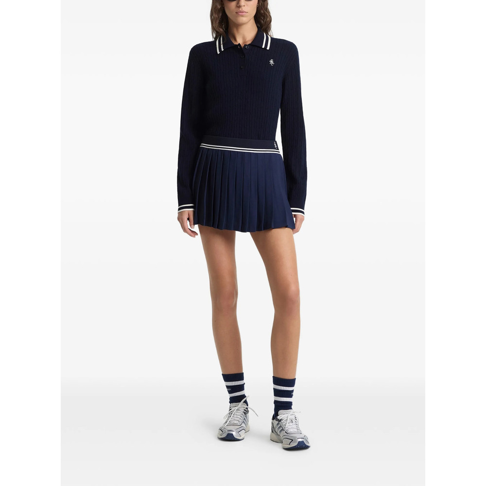 Sporty & Rich Pleated Mini Skirt