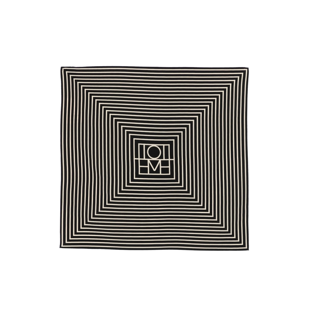 Toteme Signature Monogram Silk Scarf