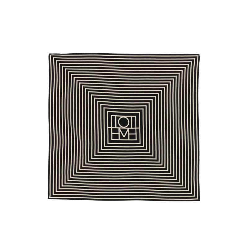 Toteme Signature Monogram Silk Scarf