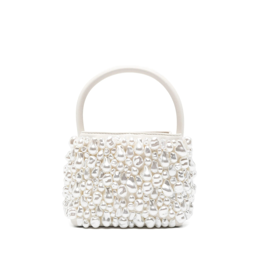 Cult Gaia Solene Pearl-embellished Top Handle Bag