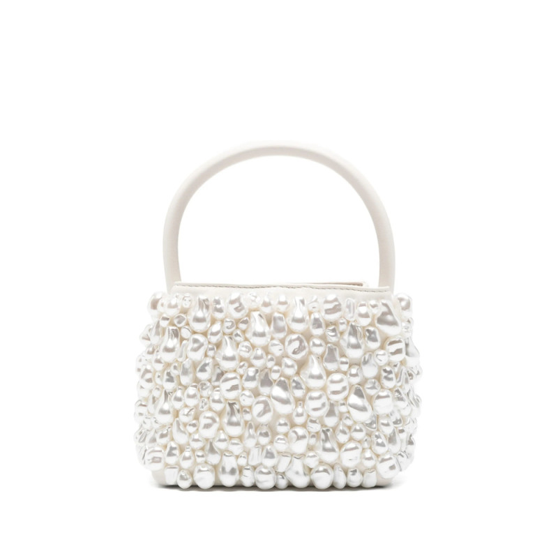 Cult Gaia Solene Pearl-embellished Top Handle Bag