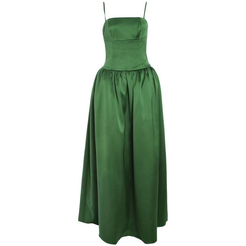 Self Portrait Satin Bandeau Dress