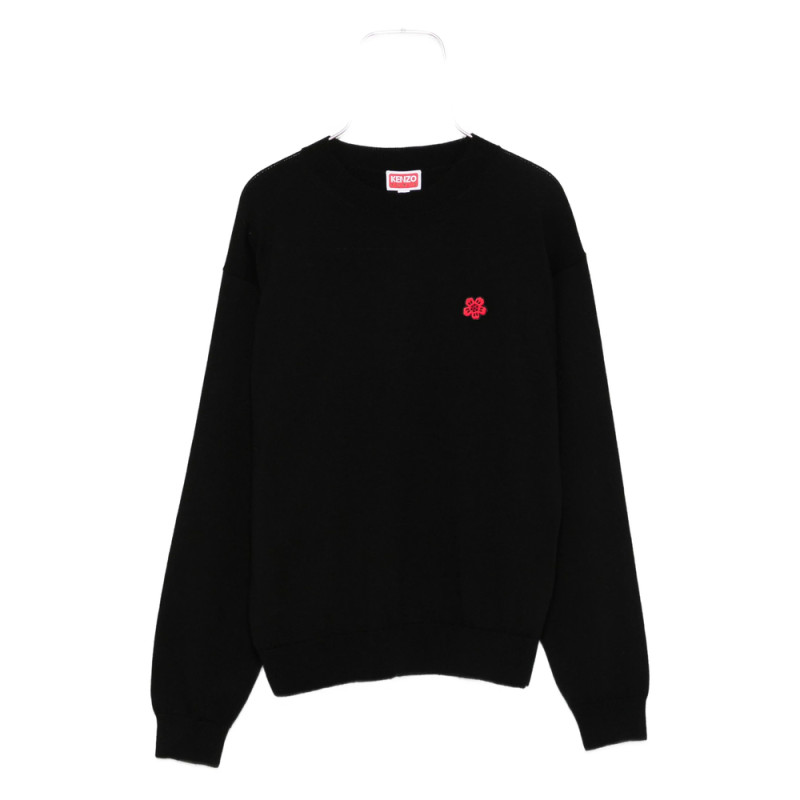 Kenzo Flower-embroidered Wool Sweater