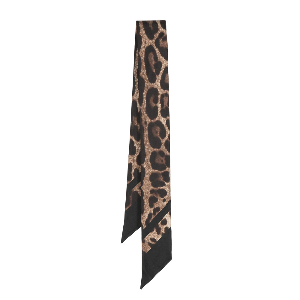 Dolce & Gabbana Leopard-print Silk Scarf