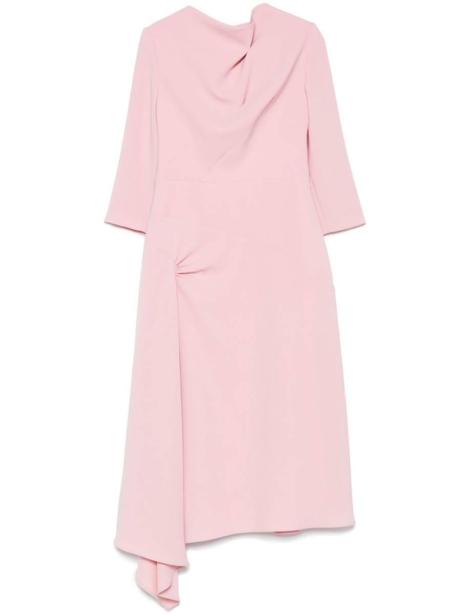 gathered maxi dress