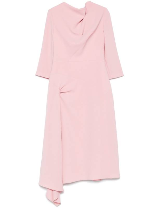 gathered maxi dress