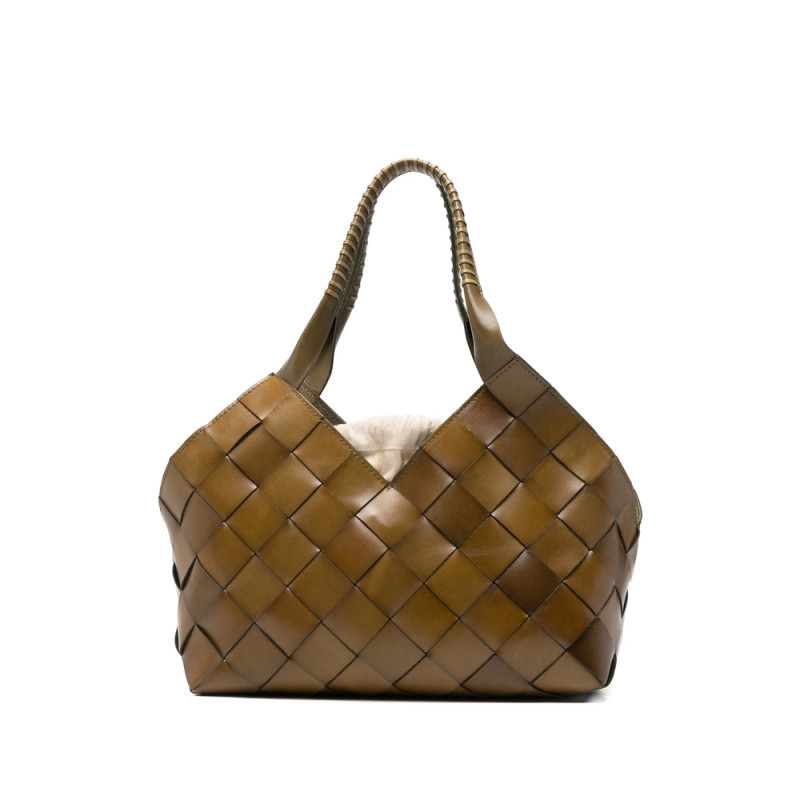 Dragon Diffusion Castello Woven Leather Tote Bag