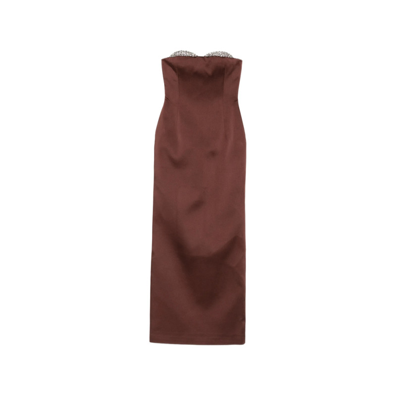 New Arrivals Noélie Crystal-embellished Strapless Dress