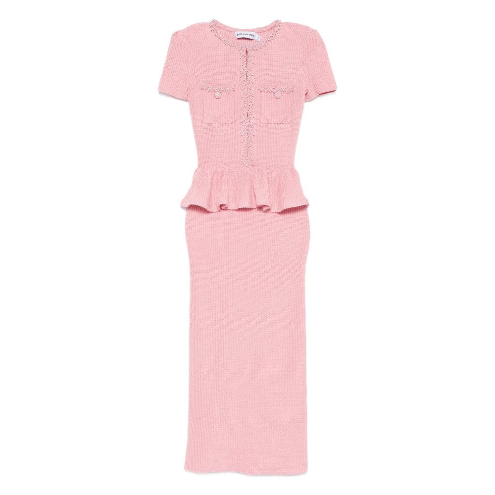 Self-portrait Peplum Midi Dress