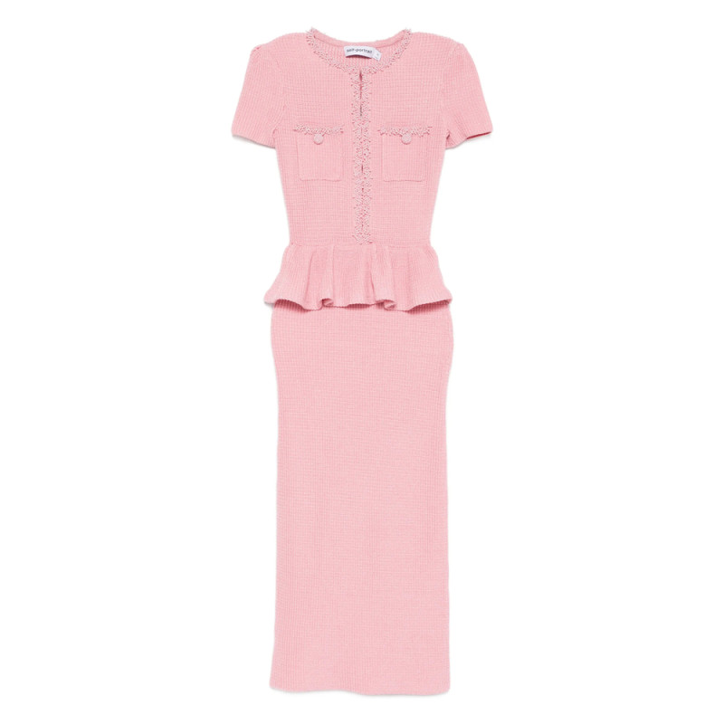 Self-portrait Peplum Midi Dress