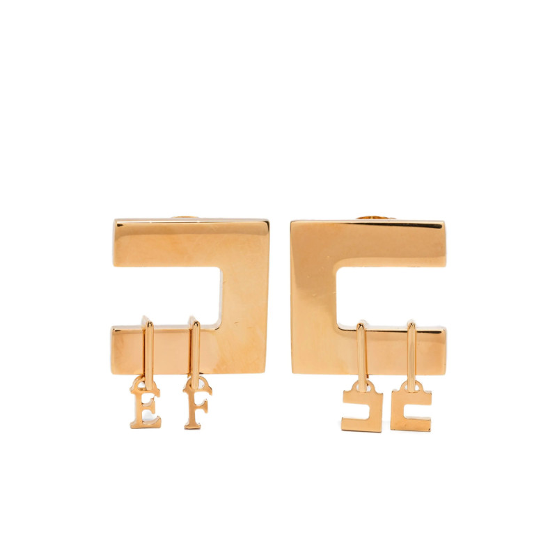 Elisabetta Franchi Square-frame Earrings