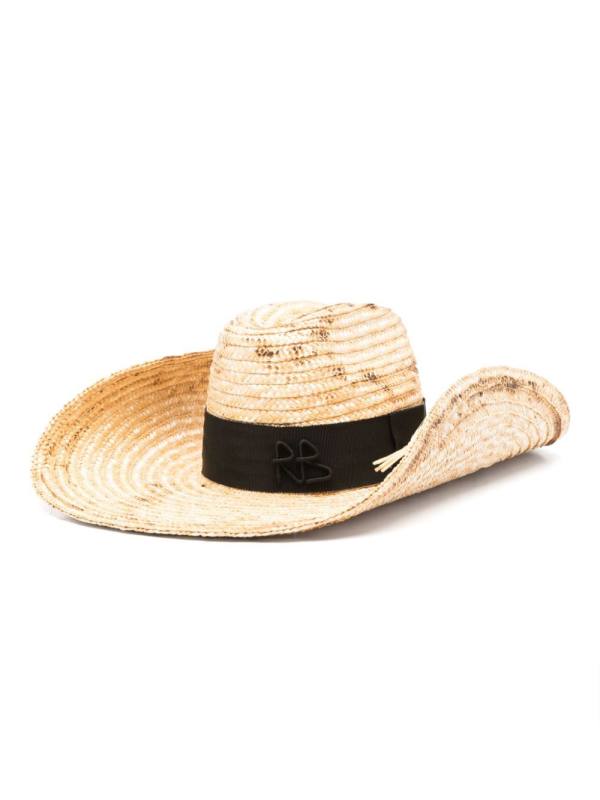 logo-appliqué fedora hat