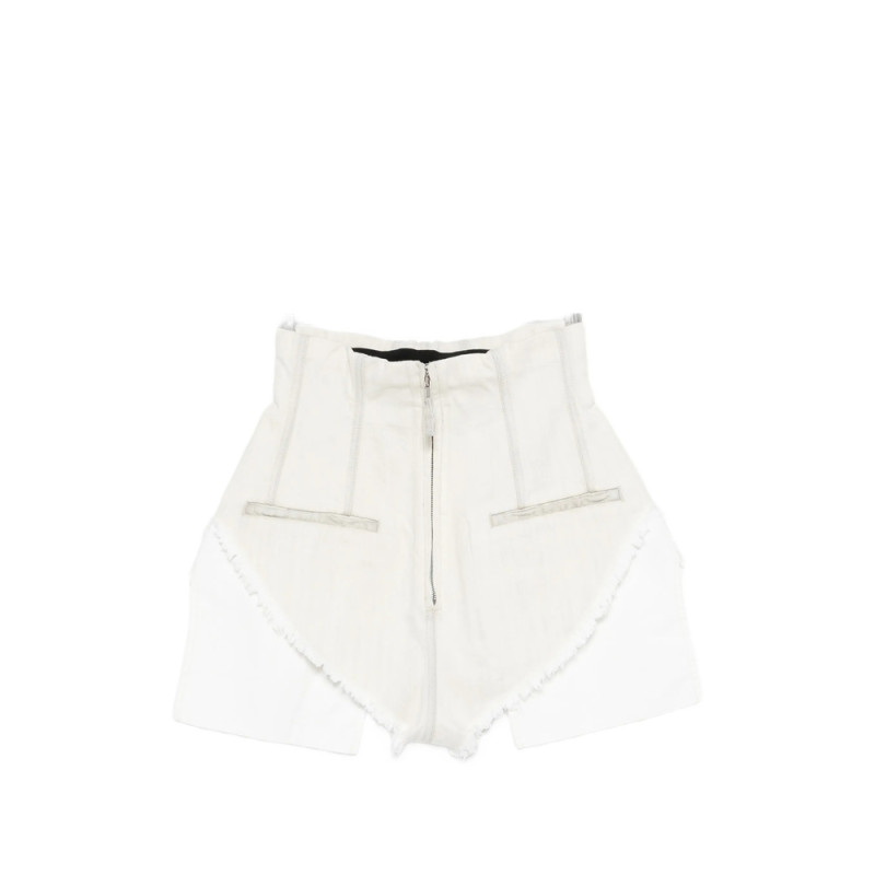 Rick Owens Drkshdw Dirt Cutoffs Zip-fastening Frayed Shorts