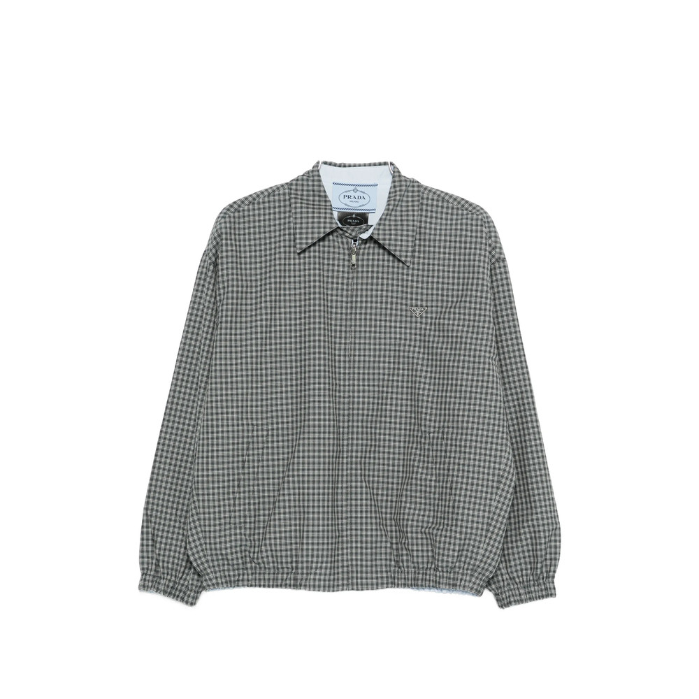 Prada Check-pattern Zip-fastening Jacket