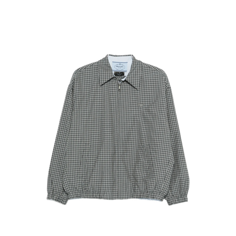 Prada Check-pattern Zip-fastening Jacket