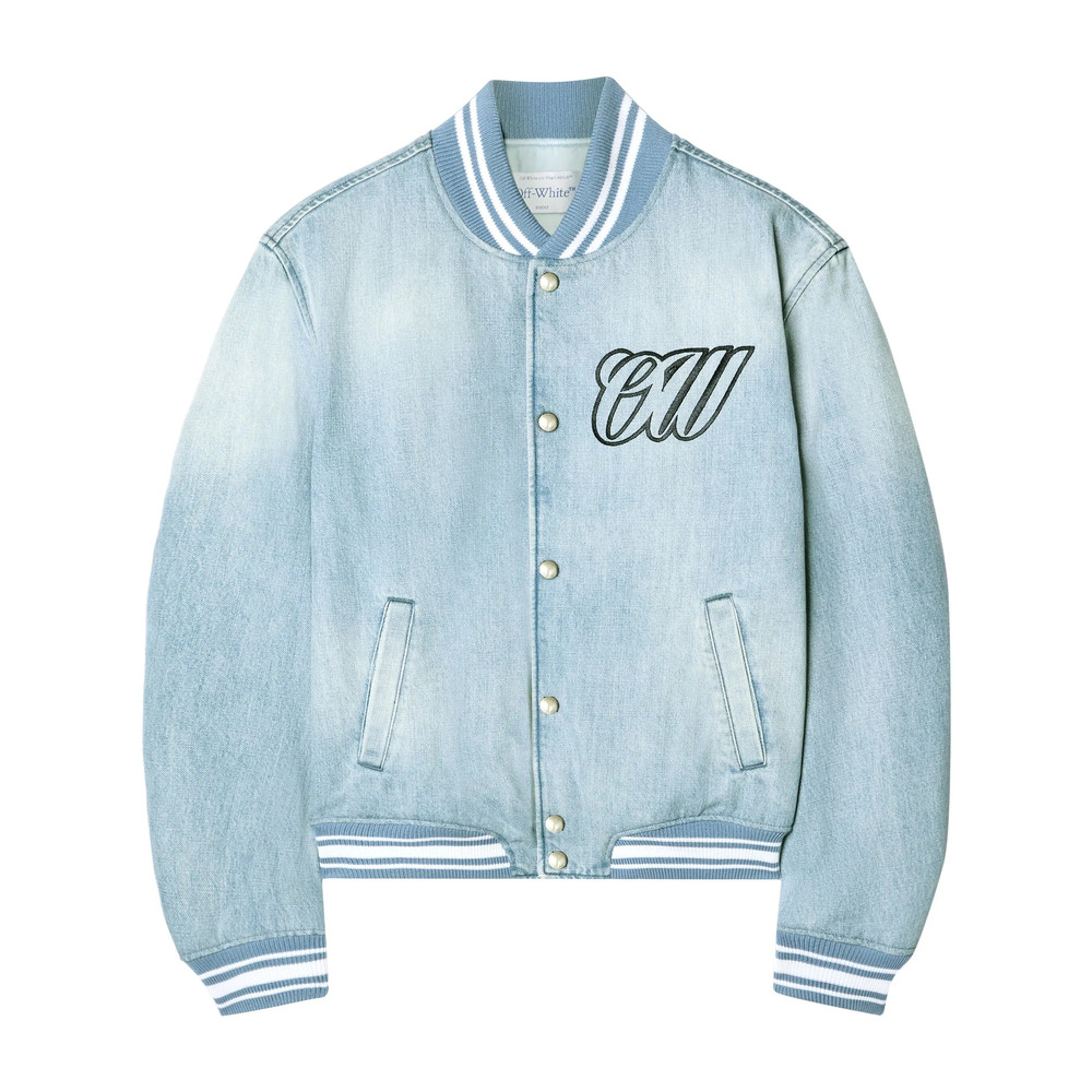 Off-white Denim Bomber Jacket