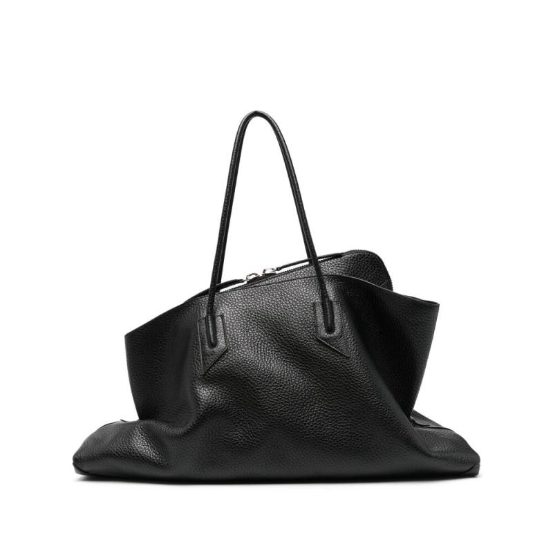 The Attico La Passeggiata M Leather Tote Bag