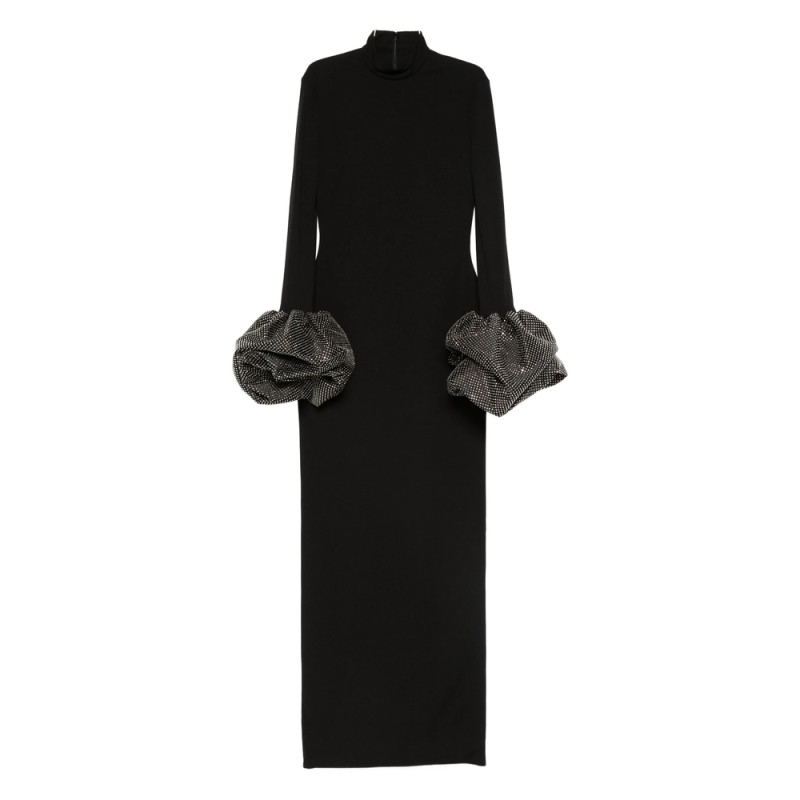 Solace London Viviana High-neck Maxi Dress