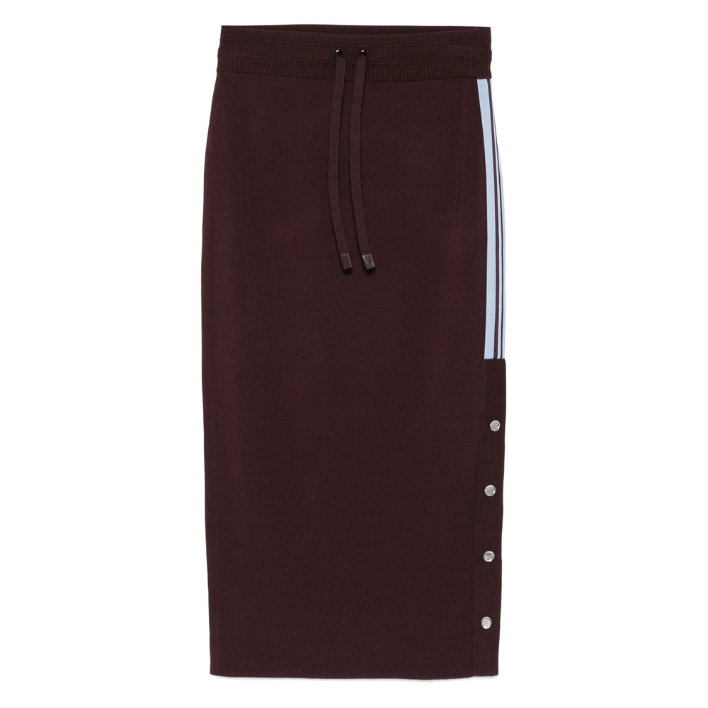 Pinko Drawstring Side-stripe Skirt