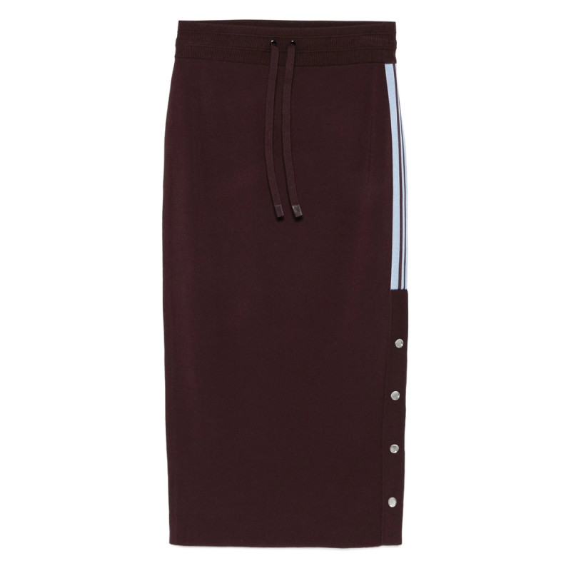 Pinko Drawstring Side-stripe Skirt
