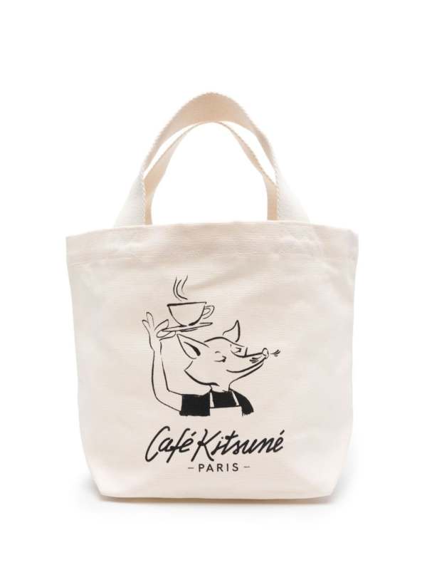 mini logo-print tote bag