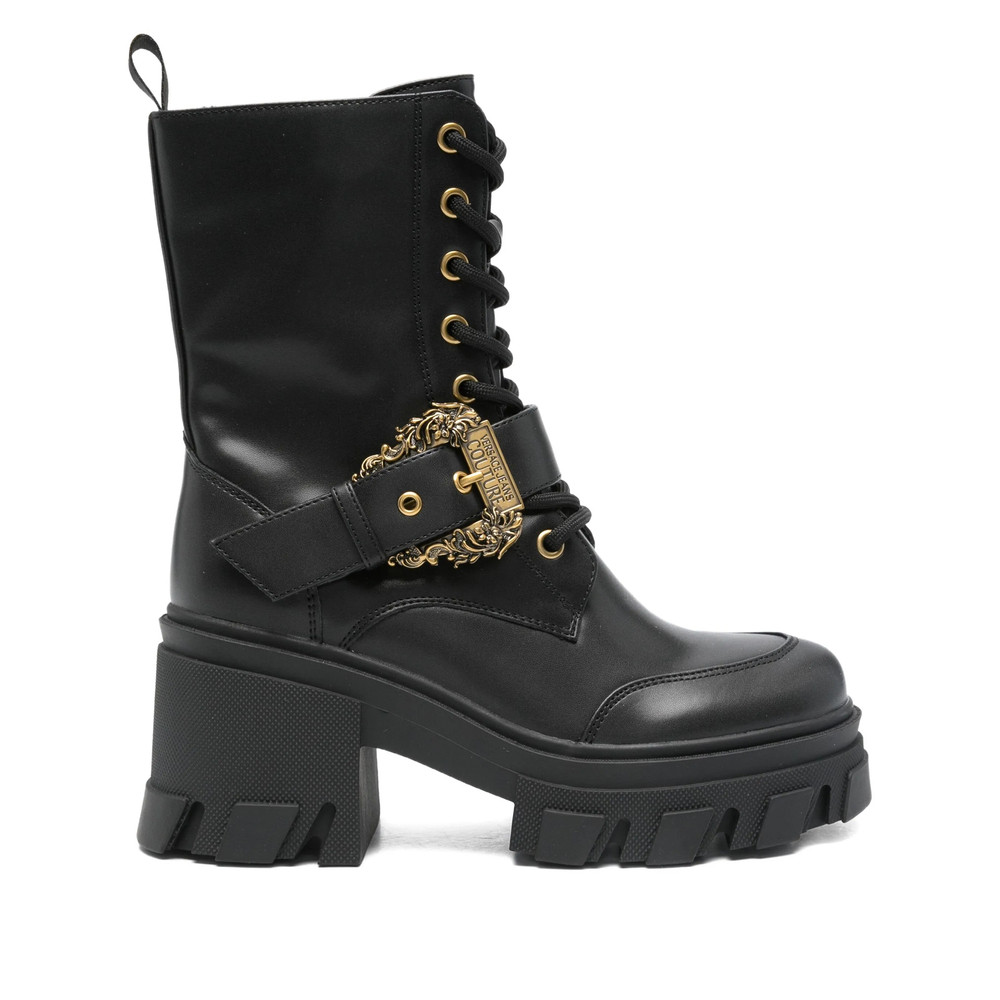 Versace Jeans Couture Lace-up Buckled Boots