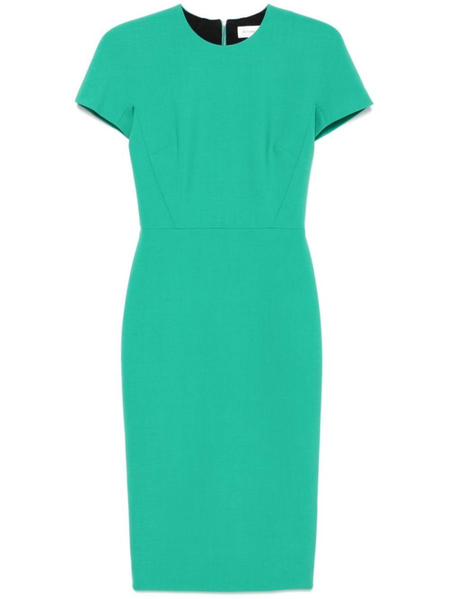 short-sleeve midi dress