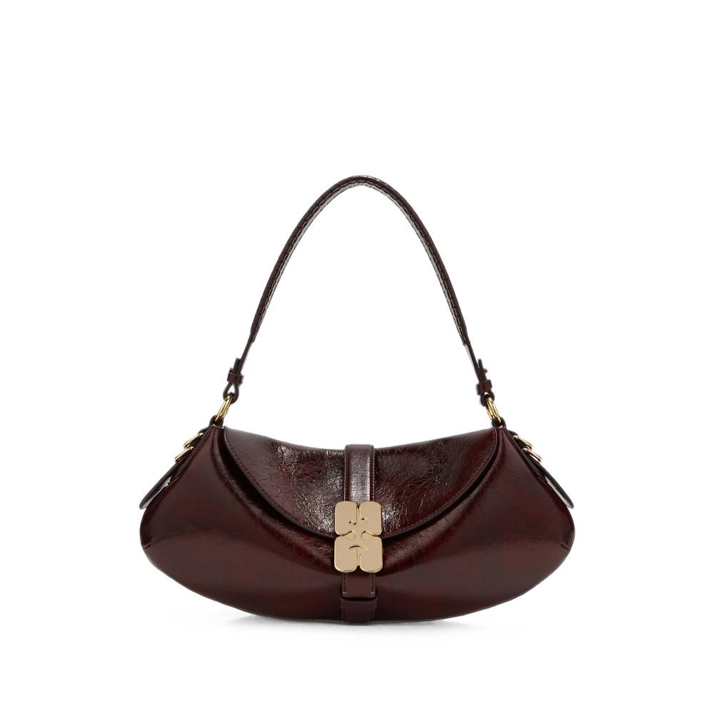 Ganni B-Kat Deep-shine Shoulder Bag