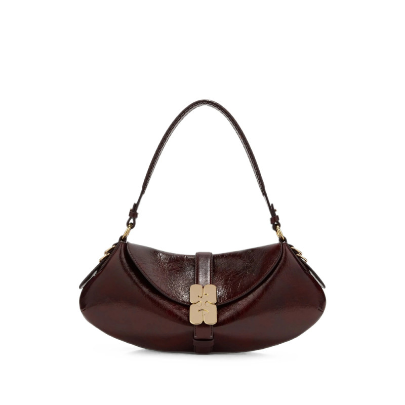 Ganni B-Kat Deep-shine Shoulder Bag