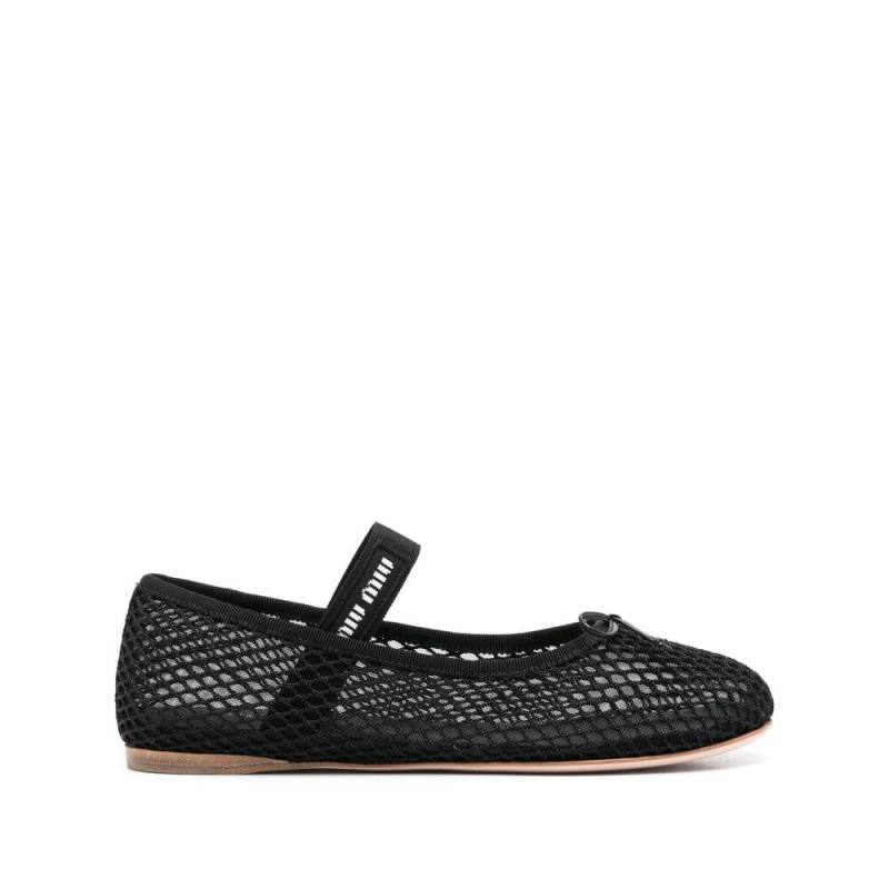 Miu Miu Mesh-design Ballet Flats