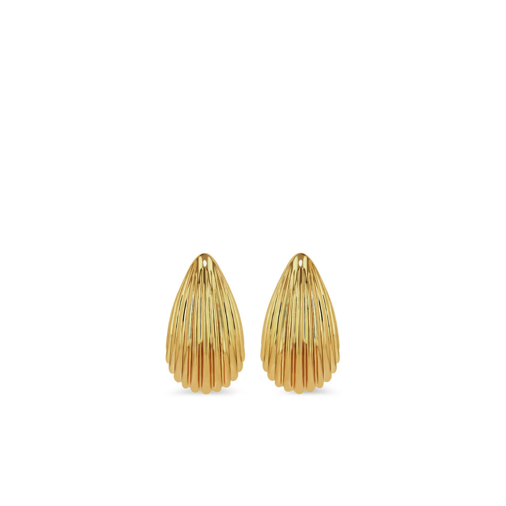 Anine Bing Ribbed Drop Earrings