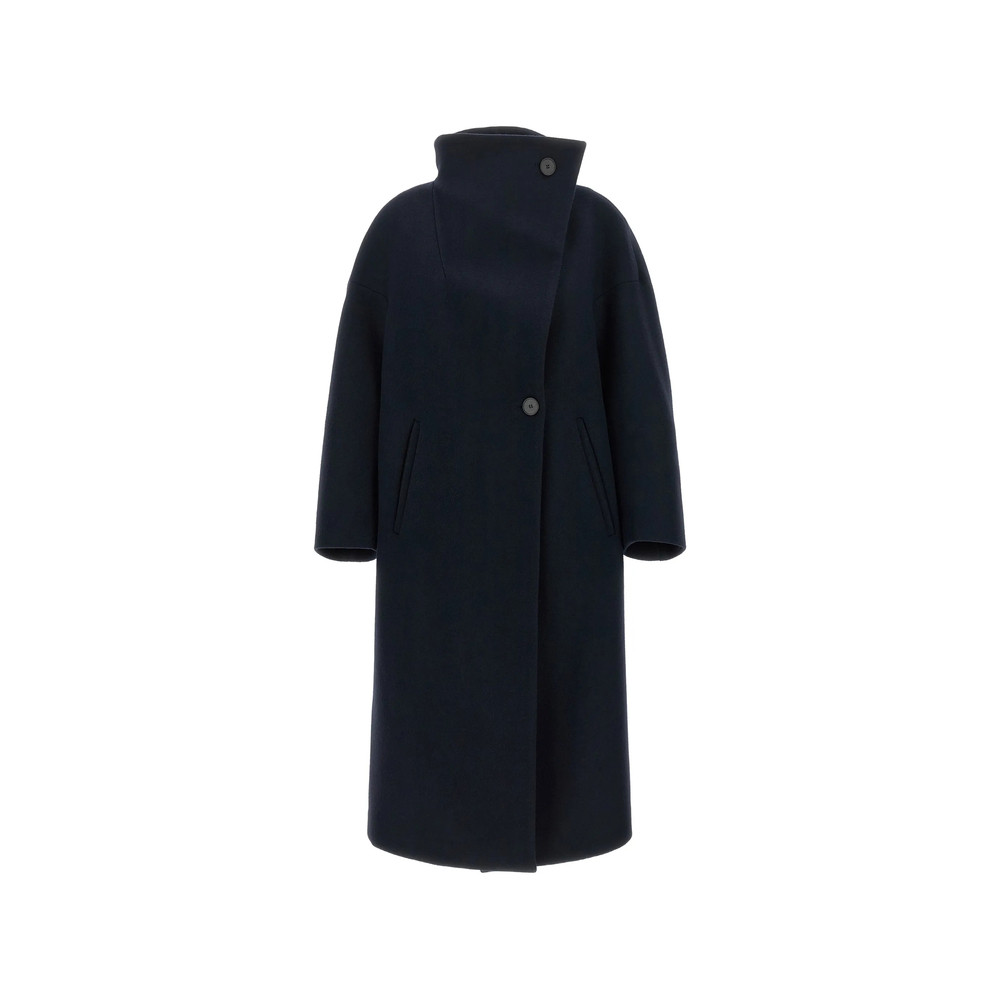 Tela Scott Asymmetrical High-neck Coat