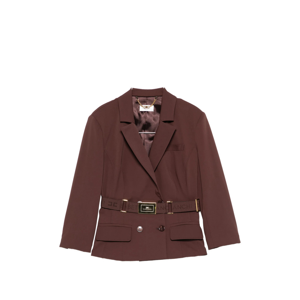 Elisabetta Franchi Double-breasted Belted Blazer
