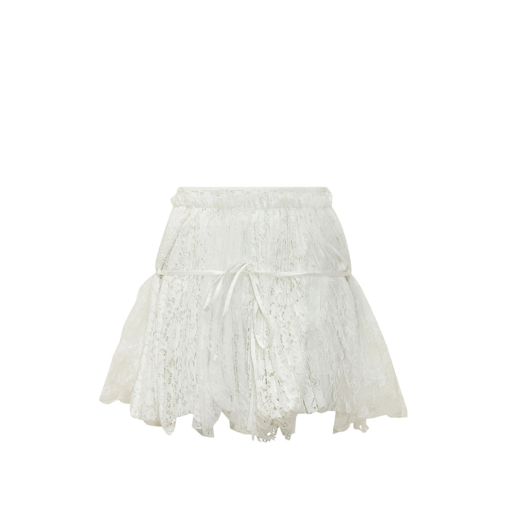 Jw Anderson Lace-trim Tie-fastening Skirt