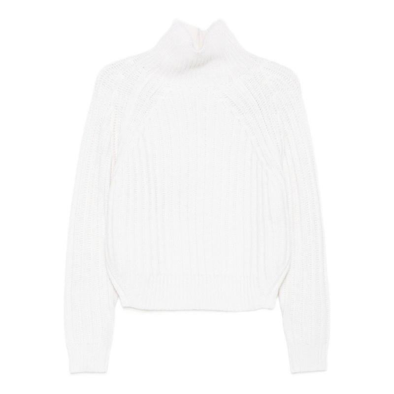 Allude Ribbed Turtleneck Sweater