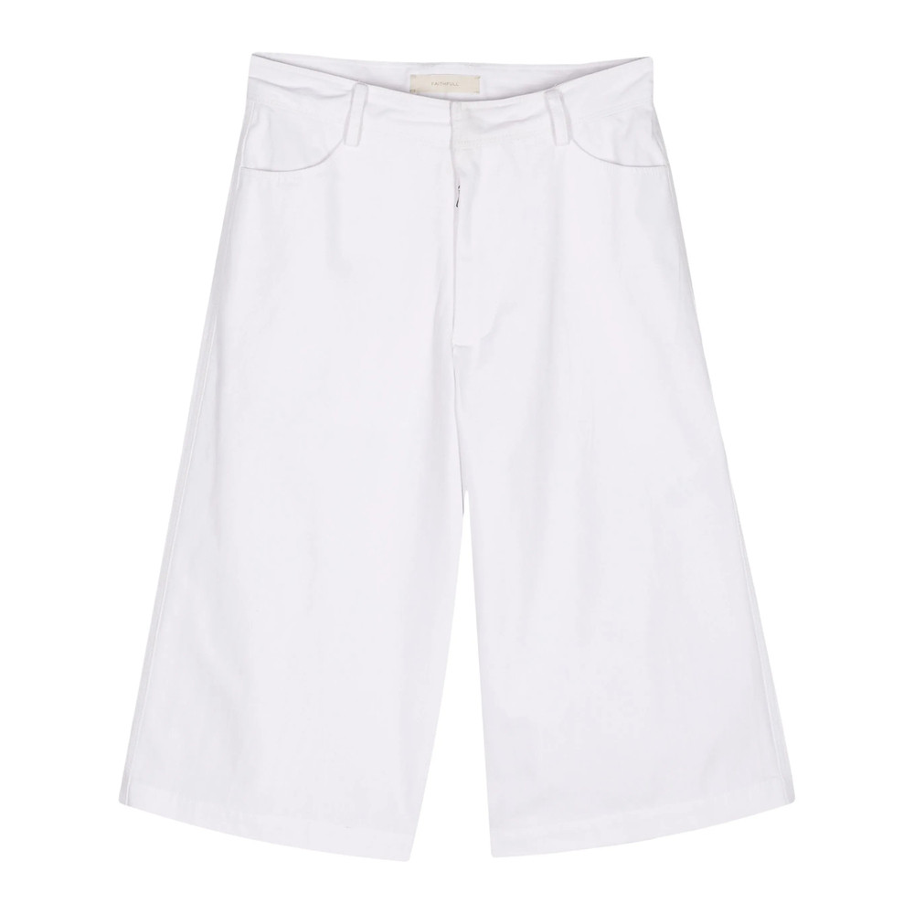 Faithfull The Brand Wide-leg Canvas Shorts