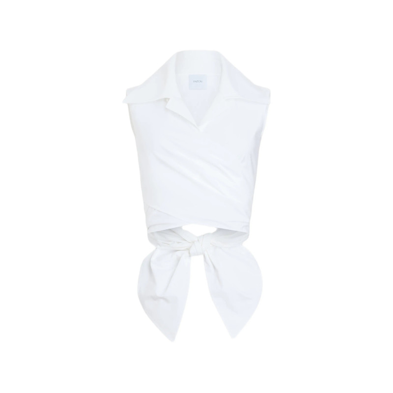 Patou Draped Sleeveless Top